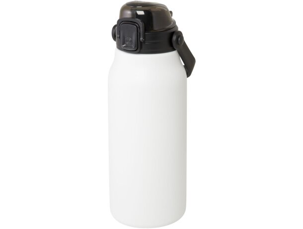 Bidón isotérmico Giganto 1600 ml acero inoxidable reciclado Negro intenso detalle 12