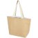 Bolsa tote isotérmica de yute natural con cierre