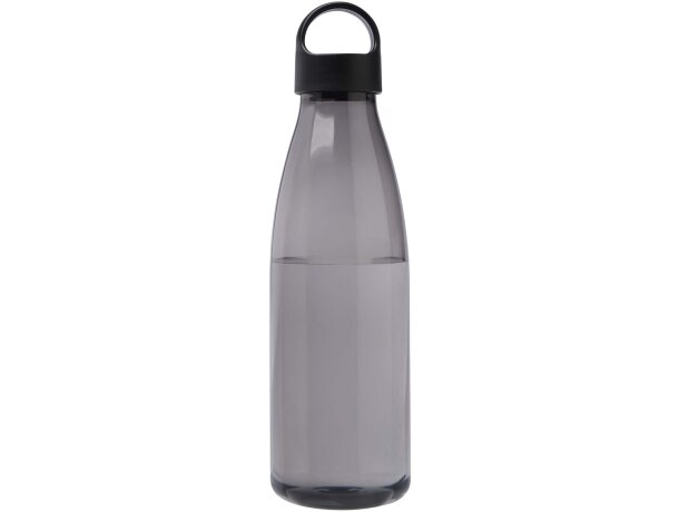 Botella de agua Bergen de plástico reciclado certificado 800ml Negro intenso detalle 2