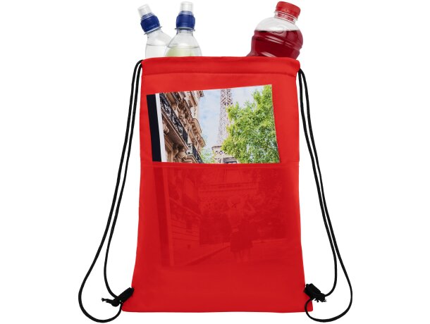 Bolsa termica corporativa poliéster Oriole Rojo detalle 2