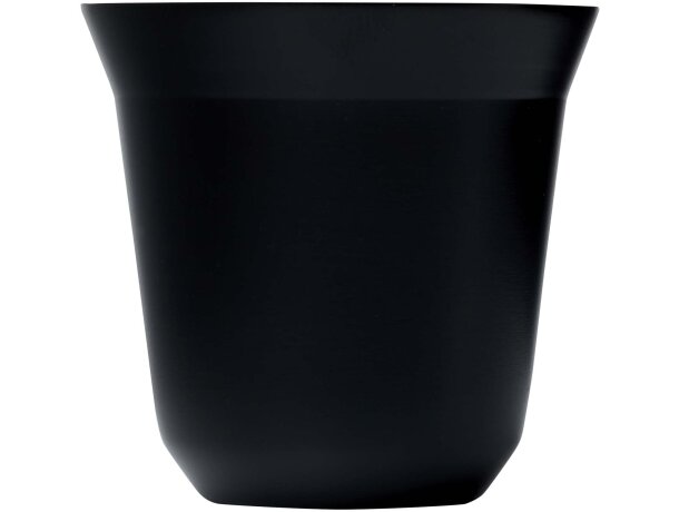 Tazas espresso Duo acero inoxidable reciclado certificado Negro intenso detalle 8