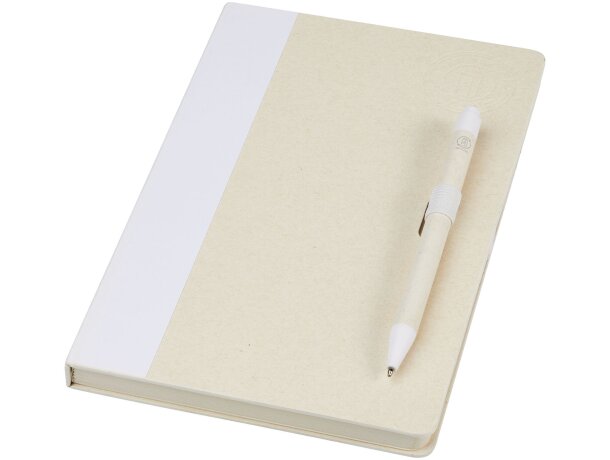 Set libreta A5 y bolígrafo Dairy Dream cartón reciclado Azul detalle 20