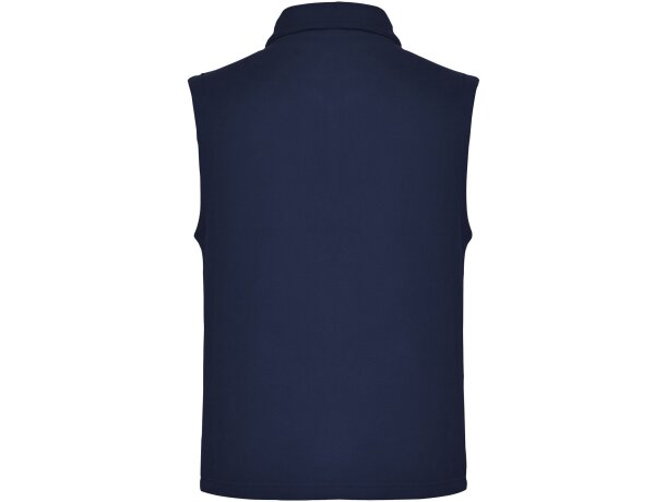 Chaleco forro polar unisex Bellagio Roly con cremallera y bolsillos Azul marino detalle 14