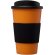 Vaso térmico 350ml con agarradera Americano Naranja/negro intenso detalle 78