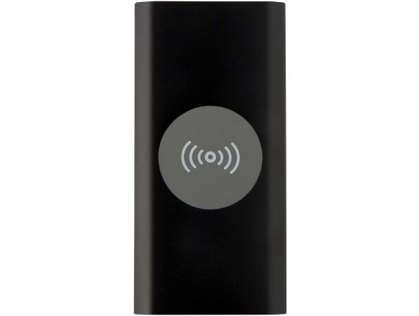 Batería externa inalámbrica Juice 8000 mAh aluminio reciclado Negro intenso detalle 2