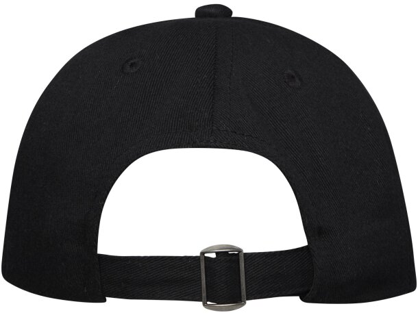 Gorra reciclada cinco paneles con rastreador Aware Onyx Negro intenso detalle 3