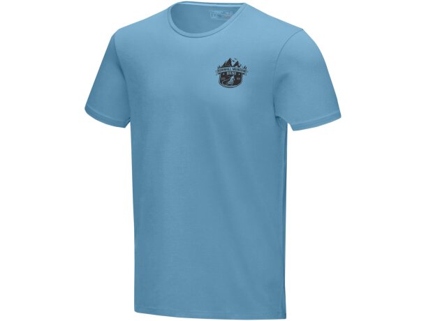 Camiseta manga corta orgánica hombre Balfour algodón certificado Azul nxt detalle 13