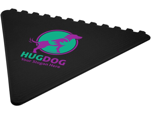 Rascador de hielo triangular Frosty de plástico reciclado Negro intenso detalle 31