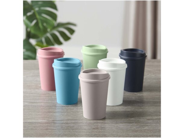 Vaso 300 ml con tapa Americano Switch Renew bioplástico Granito detalle 25