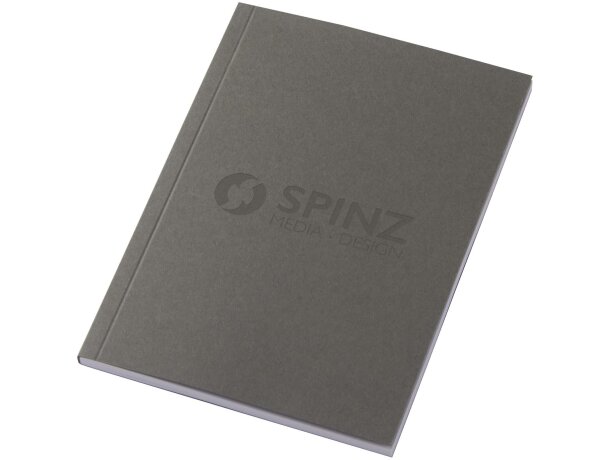 Libreta A6 tapa blanda Novella Austen papel FSC Gris detalle 16