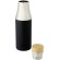 Botella de acero inoxidable con aislamiento al vacío de cobre de 540 ml con tapa de bambú Hulan Negro intenso detalle 31