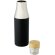 Botella de acero inoxidable con aislamiento al vacío de cobre de 540 ml con tapa de bambú Hulan Negro intenso detalle 31