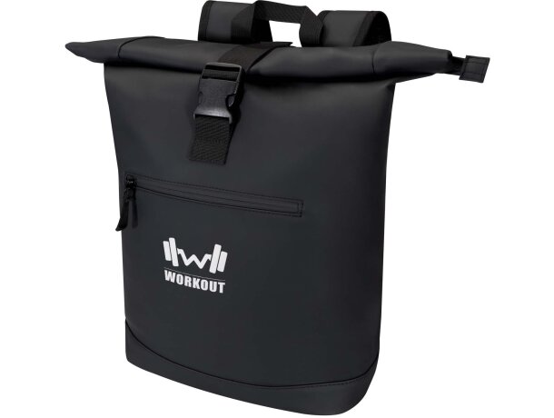 Mochila Resi Plus enrollable 15 pulgadas con materiales GRS Negro intenso detalle 1