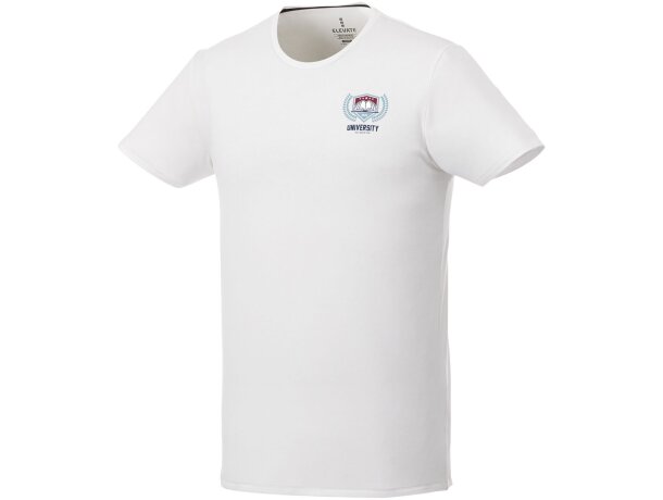 Camiseta manga corta orgánica hombre Balfour algodón certificado Blanco detalle 1