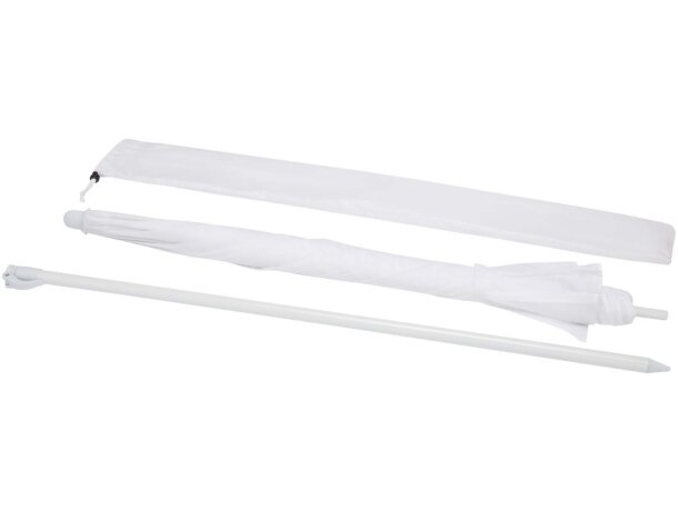 Sombrilla playa Zenith poliéster estructura hierro 162 cm Blanco detalle 24