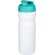 Baseline® Plus Bidón deportivo con tapa Flip de 650 ml Blanco/azul aqua