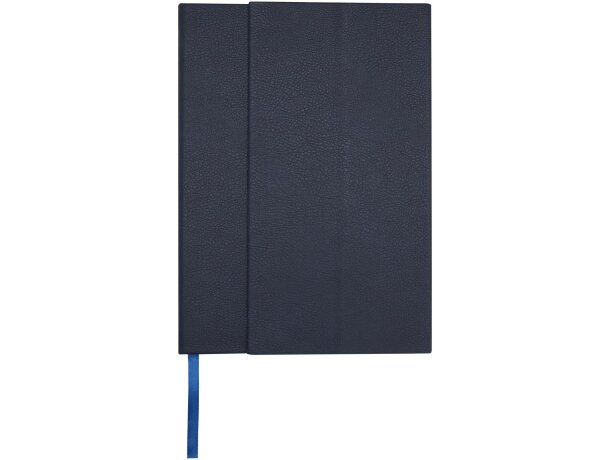 Libreta tapa dura A5 cuero regenerado Alejandra Azul océano detalle 9