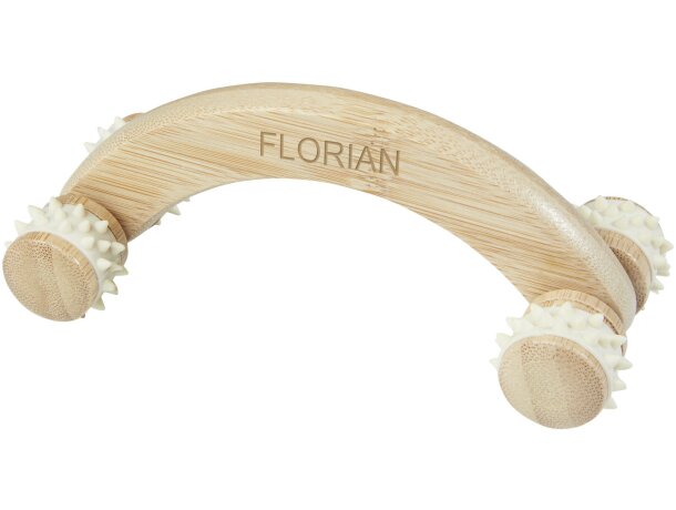 Masajeador bambú Volu para bienestar y relajación muscular Natural detalle 2