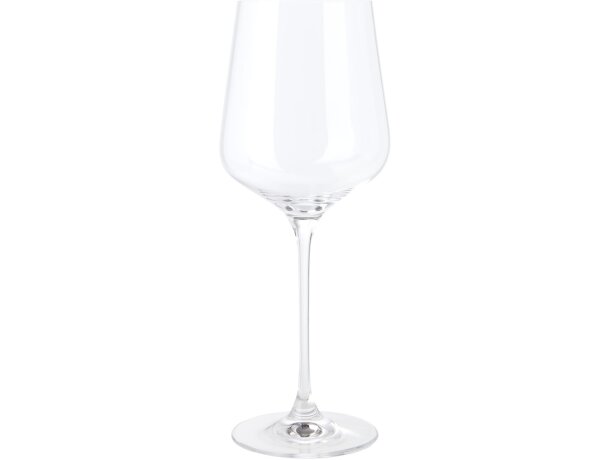Juego de 4 copas de vidrio para vino tinto Geada Transparente claro detalle 2