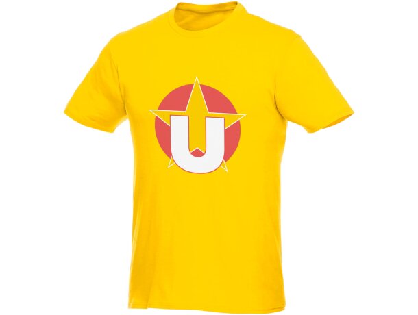 Camiseta de manga corta para hombre Heros Amarillo detalle 8