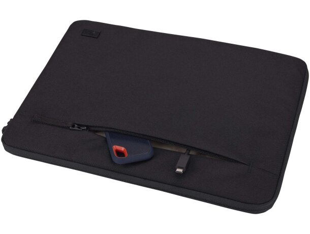 Funda reciclada portátil 14 pulgadas Case Logic Invigo negra Negro intenso detalle 5
