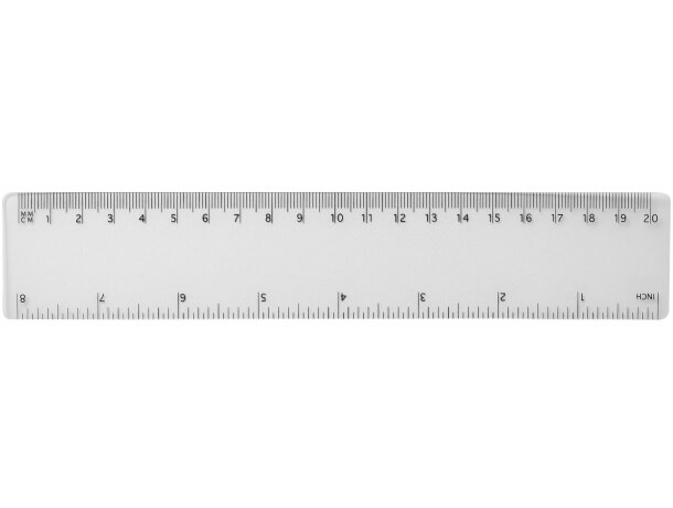Regla de plástico flexible Rothko 20 cm doble escala Transparente detalle 26