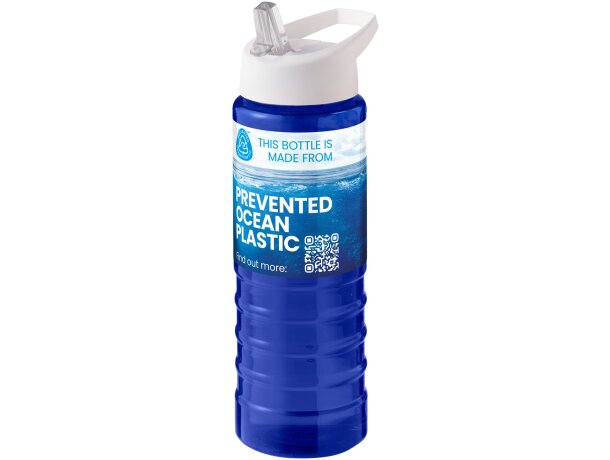 Bidón deportivo H2O Active Eco Treble 750 ml con plástico reciclado Azul/blanco detalle 13