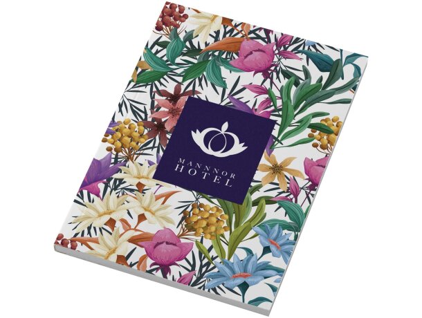 Libreta A6 tapa blanda Novella Austen papel FSC Azul detalle 35