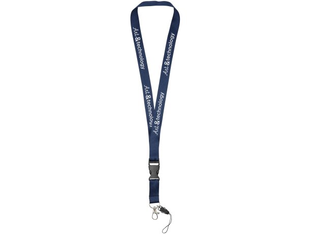 Lanyard con hebilla separable y enganche para móvil Sagan personalizado