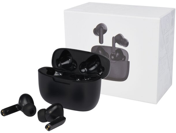 Auriculares inalámbricos Bluetooth Essos con emparejamiento auto Negro intenso detalle 12