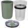 Vaso Bello vidrio borosilicato 420ml con carcasa reciclada Verde mezcla detalle 16