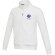 Sudadera cremallera reciclada Aware Galena unisex Blanco detalle 1