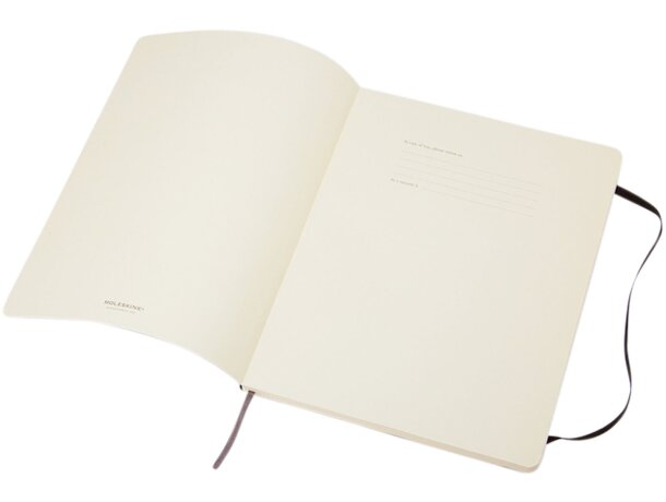 Libreta tapa blanda XL rayada Classic Moleskine Negro intenso detalle 5
