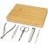 Set manicura Ladia bambú 5 herramientas acero