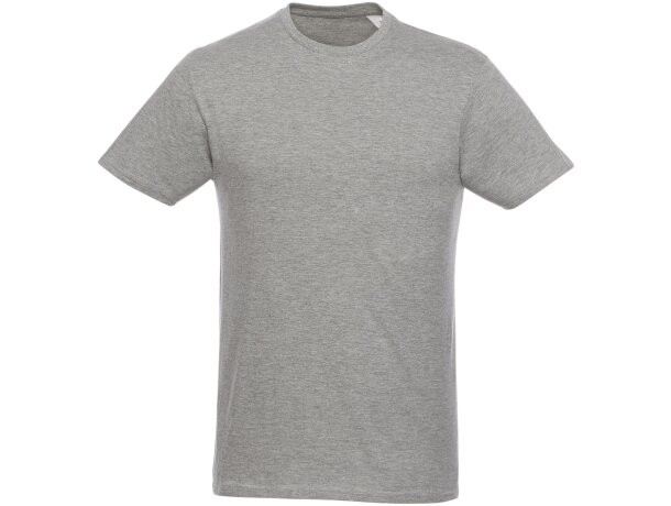 Camiseta de manga corta para hombre Heros Gris mezcla detalle 104