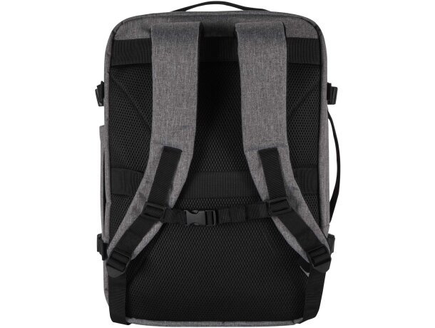Mochila viaje portátil 17 pulgadas Libra material reciclado GRS Gris mezcla detalle 10