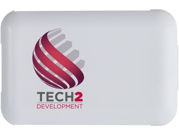 Cable de carga modular reciclado con soporte para móvil Savvy Blanco detalle 7
