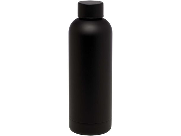 Bidón Spring 500ml acero inoxidable reciclado RCS Negro intenso detalle 4