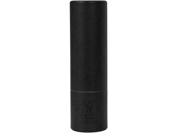 Bálsamo labial Adony SPF15 en envase de papel reciclado Negro intenso detalle 7