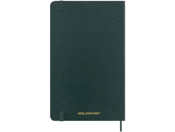 Libreta tapa blanda rayada Moleskine Vegea Boa efecto pitón Verde detalle 7