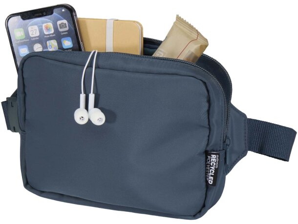 Bolsa bandolera de viaje reciclada Trip Aware con trazabilidad detalle 16
