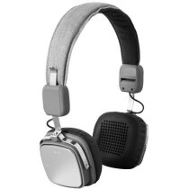 Auriculares de aluminio con bluetooth y micrófono personalizado gris Auriculares de aluminio con bluetooth y micrófono personalizado gris