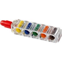 Estuche en forma de cera cono 6 pinturas personalizada transparente Estuche en forma de cera cono 6 pinturas personalizada transparente