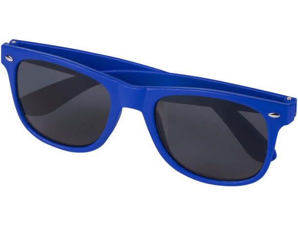Gafas de sol Sun Ray en plástico reciclado con lentes UV400 Azul real detalle 7