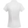Polo mujer algodón orgánico Prince manga corta entallado Roly Blanco detalle 2