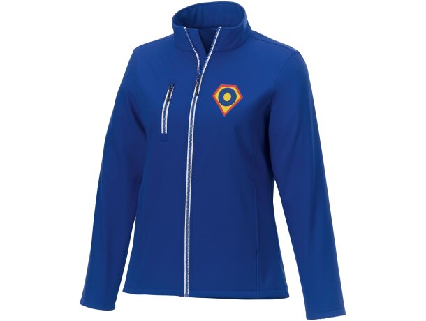 Chaqueta softshell Orion con microforro para mujer Azul detalle 13