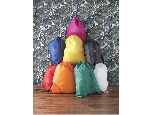 Mochila de cuerdas para empresa poliéster Oriole Amarillo detalle 30