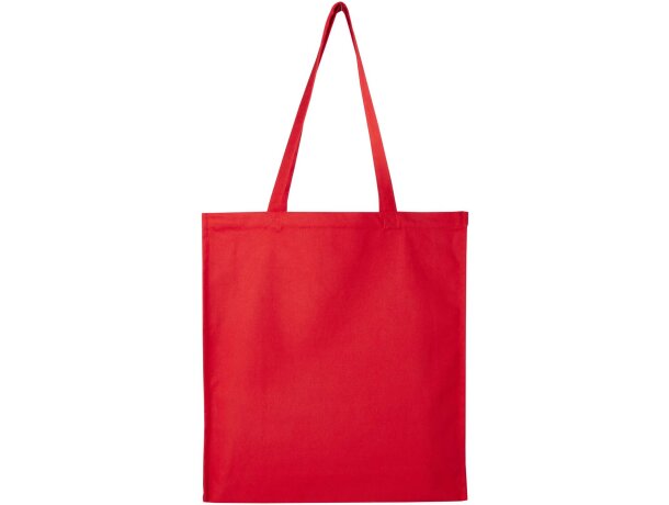 Bolsa tote algodón reciclado GRS con refuerzos Florida 14L Rojo detalle 18