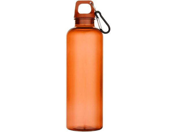 Botella Oregon 750ml PET reciclado certificado RCS con mosquetón Naranja detalle 14