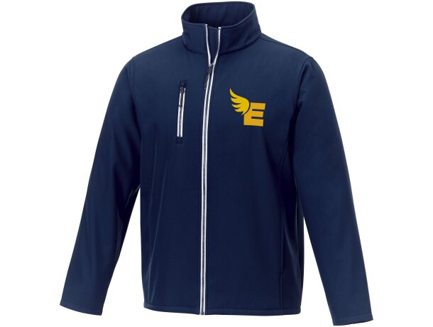 Chaqueta softshell Orion para hombre en poliéster elástico Azul marino detalle 19